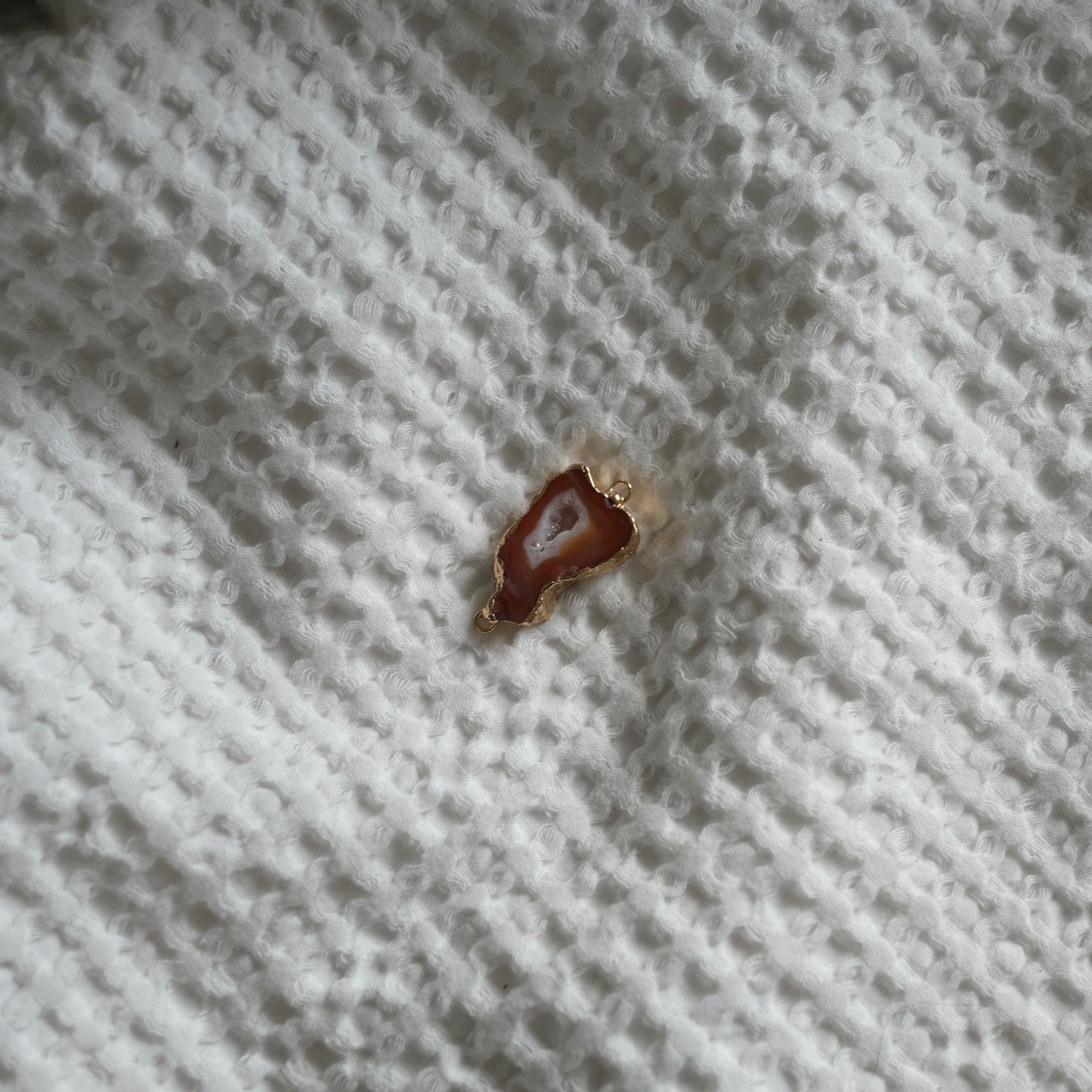 Amber Agate Slice Charm No. 4