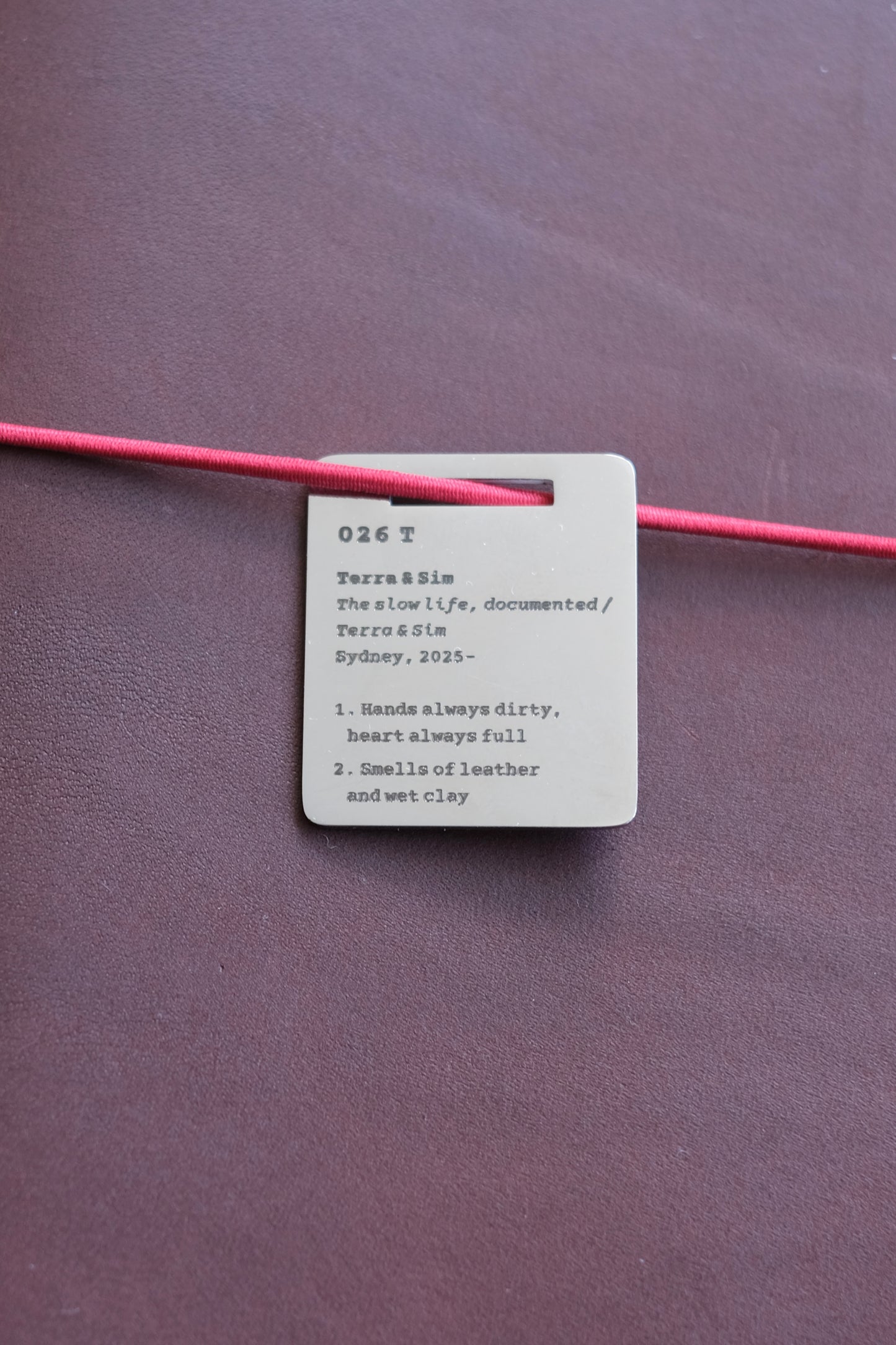 Personalised Catalogue Card Charm