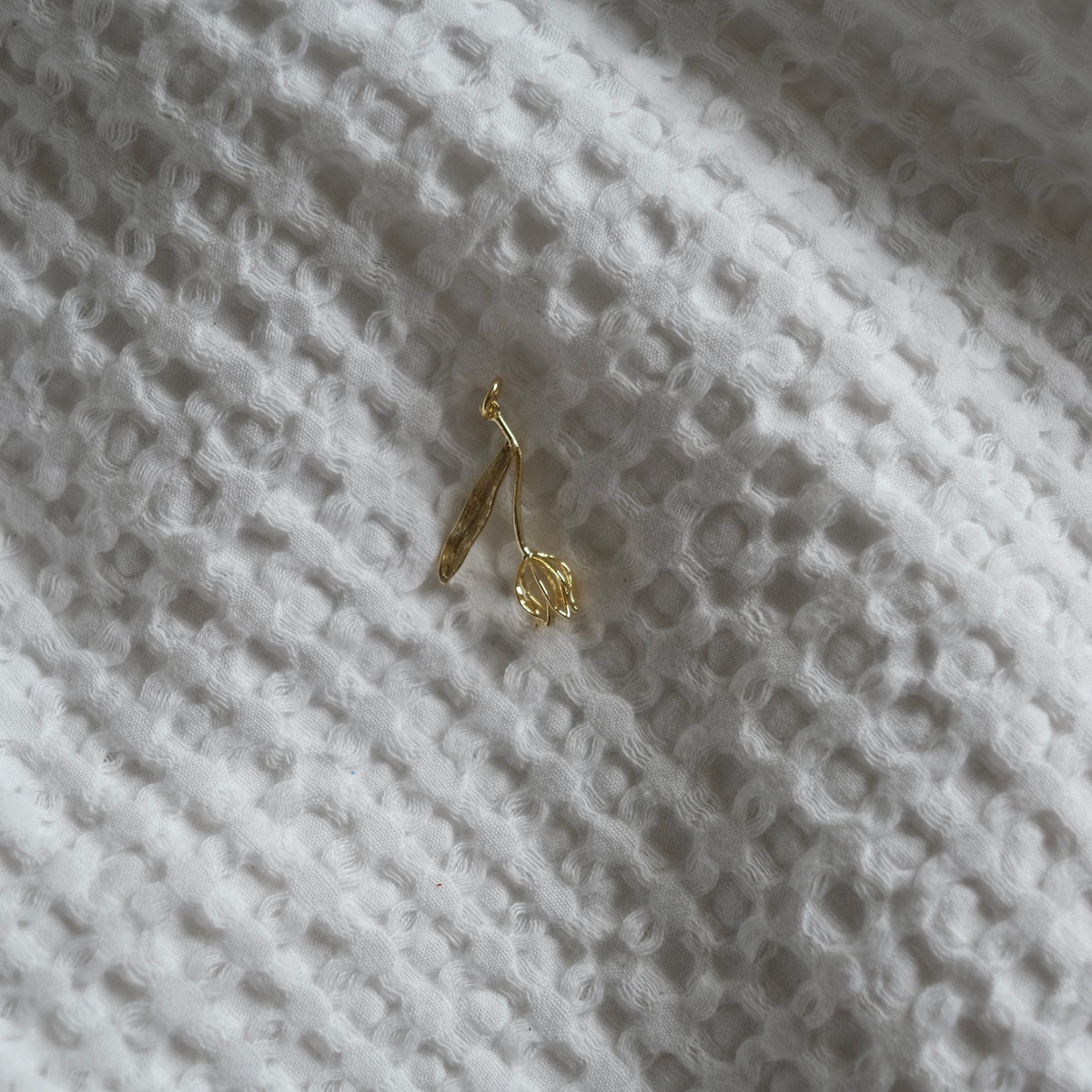 Gold Tulip Bud Charm