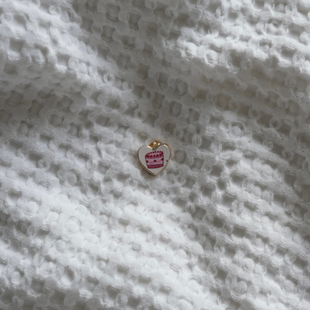 Cake Heart Charm