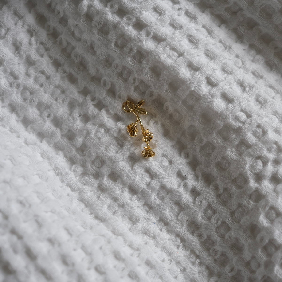 Gold Floral Cluster Charm