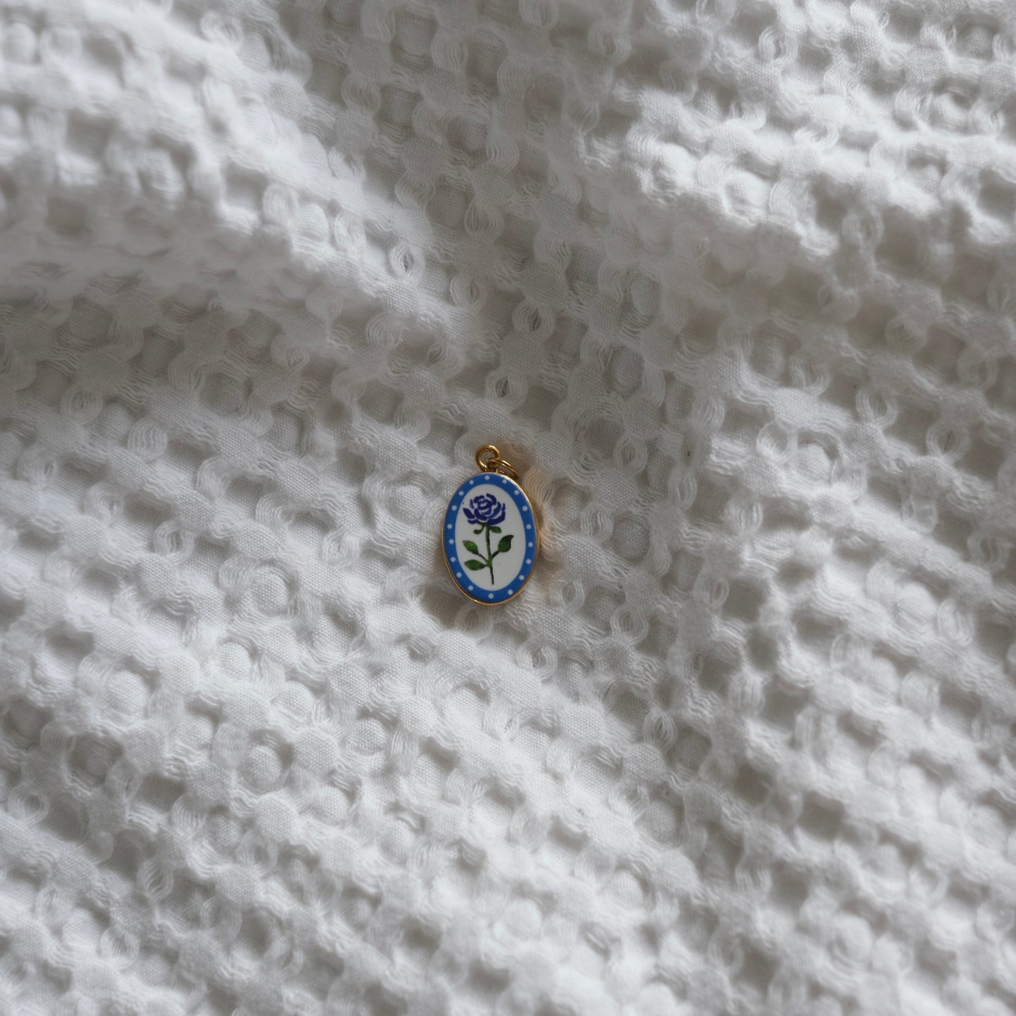 Rose Oval Charm