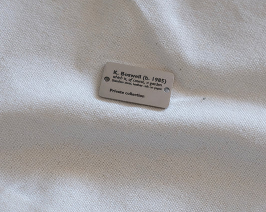 Personalised Gallery Placard Charm