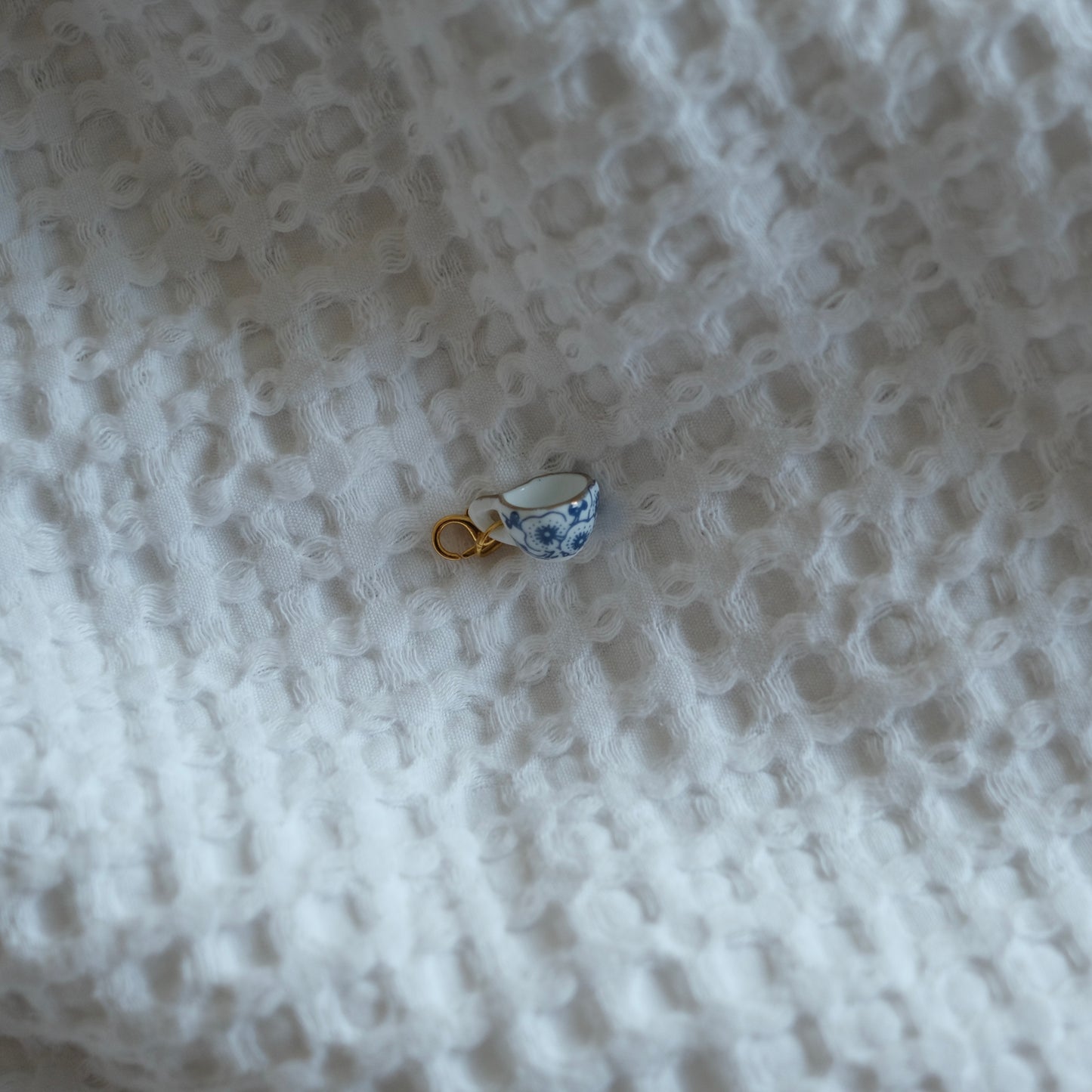 Blue Teacup Charm
