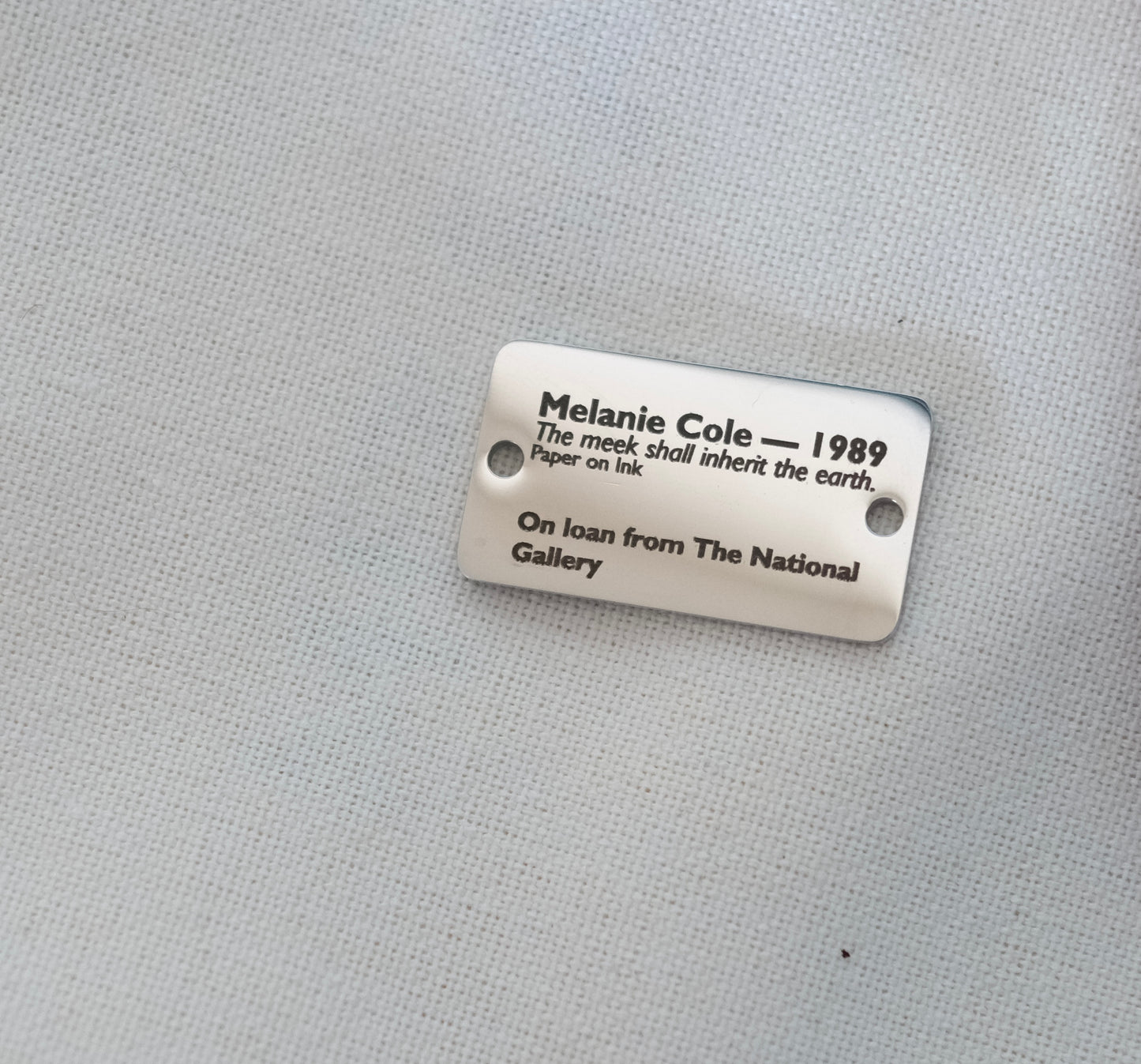 Personalised Gallery Placard Charm