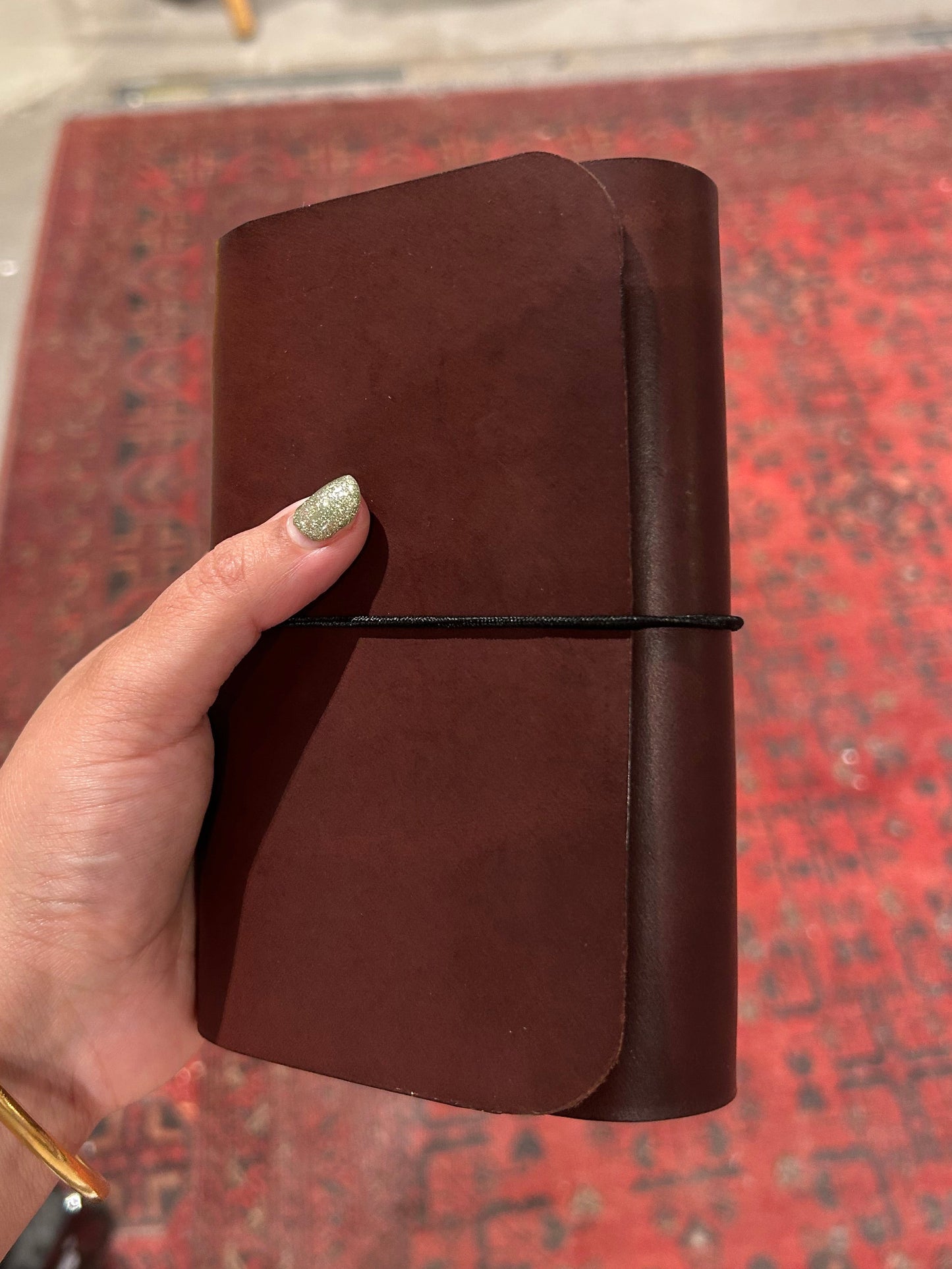 Chocolate Pocket Leather Trifold (A6)