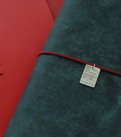 Personalised Library Card Charm