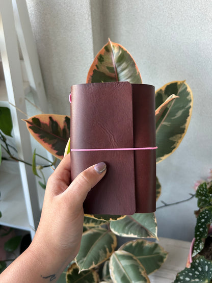 SAMPLE - Chocolate Pocket Leather Trifold