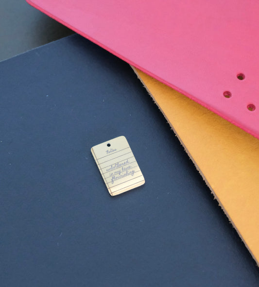 Personalised Notepad Charm