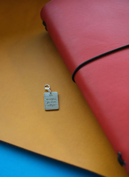 Personalised Library Card Charm