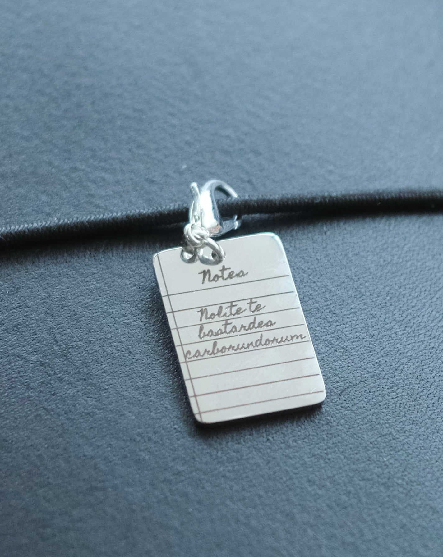 Personalised Library Card Charm