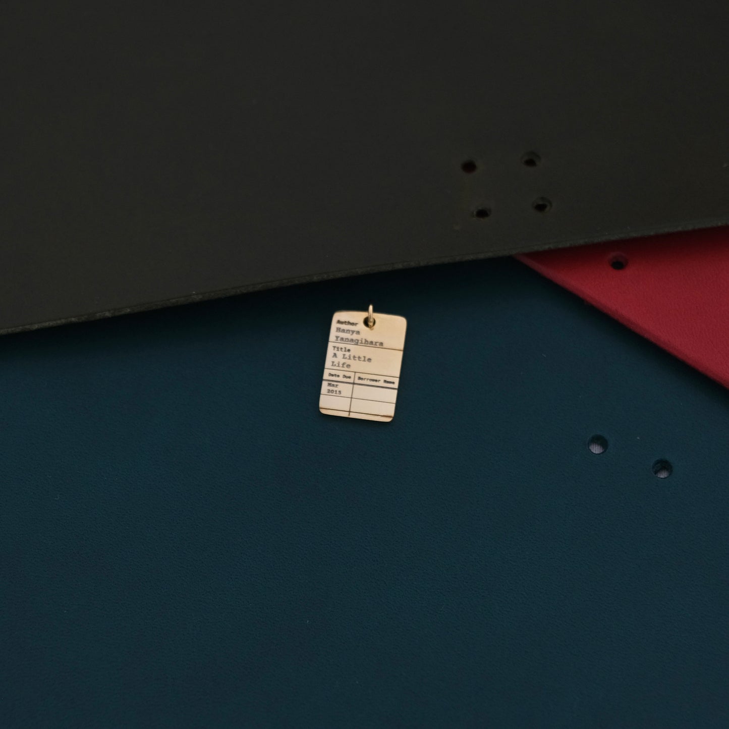 Personalised Library Card Charm