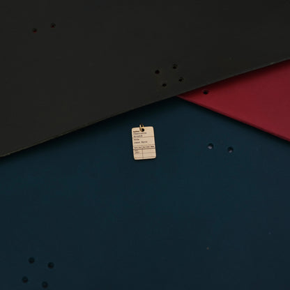 Personalised Library Card Charm