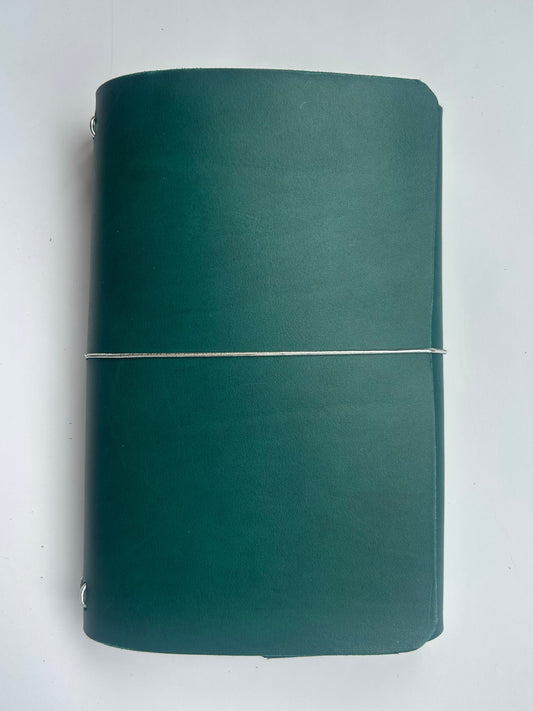 Aqua Everyday Leather Trifold (A5)