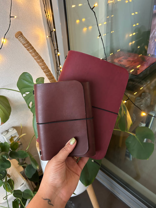 Chocolate Pocket Leather Trifold (A6) (PRE-ORDER)