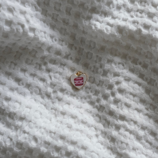 Cake Heart Charm