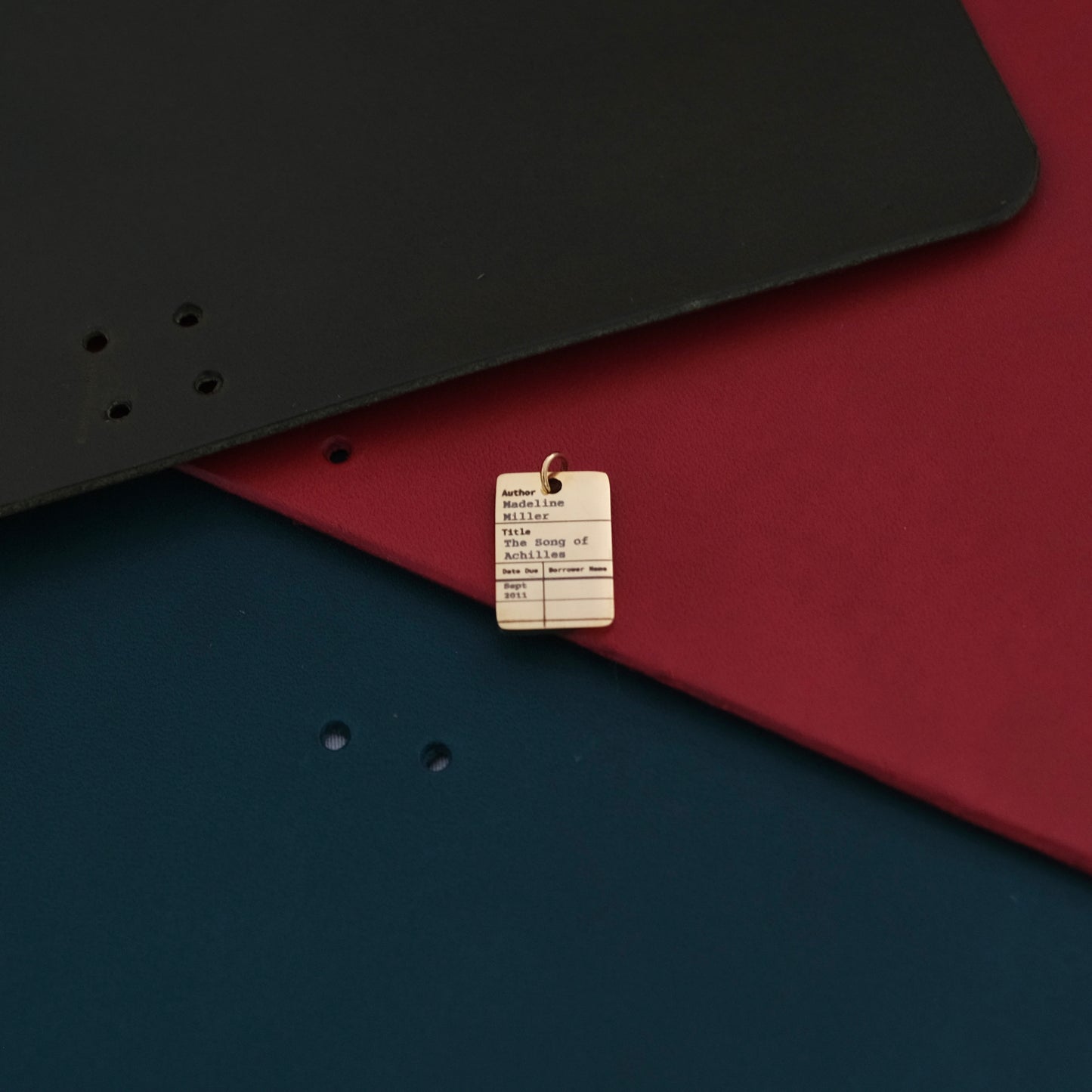 Personalised Library Card Charm