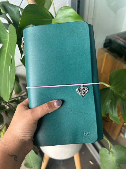 Aqua Everyday Leather Trifold (A5)