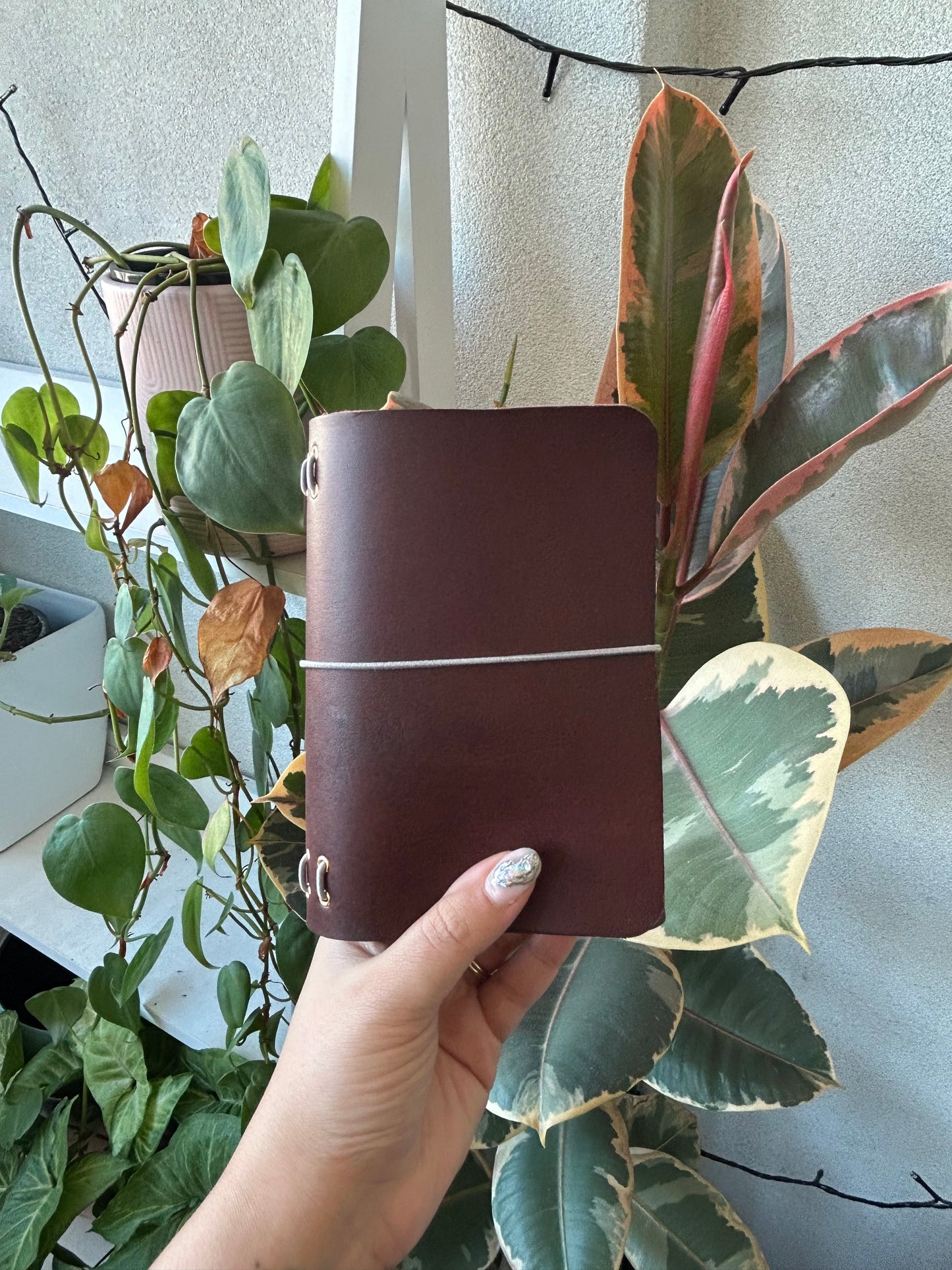 Chocolate Field Leather Trifold - Ready to Ship