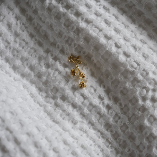 Gold Floral Cluster Charm