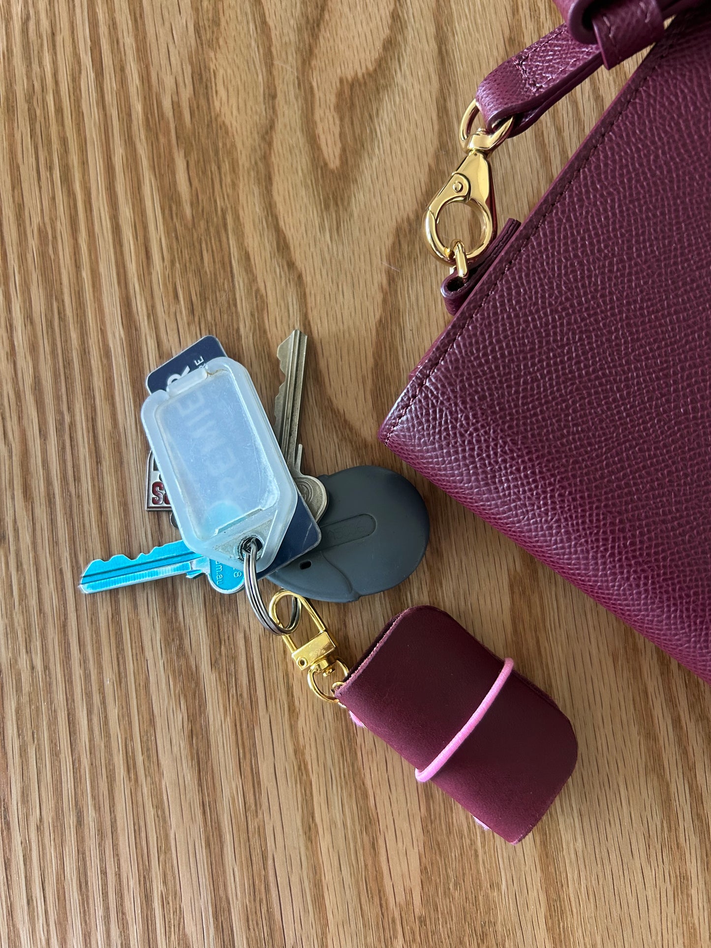 Zero Waste Mini Leather Journal Bag Charm