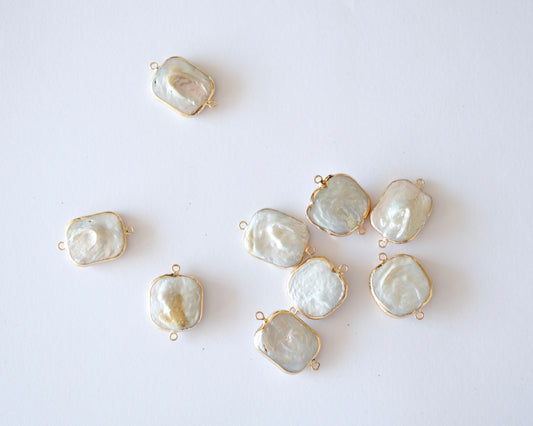 Stone & Shell Connector Charms