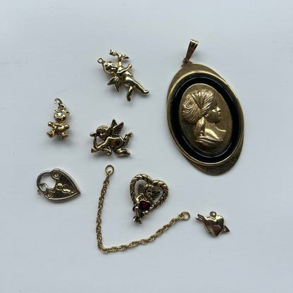 Vintage Gold Charms