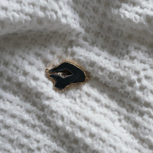 Onyx Agate Slice Charm