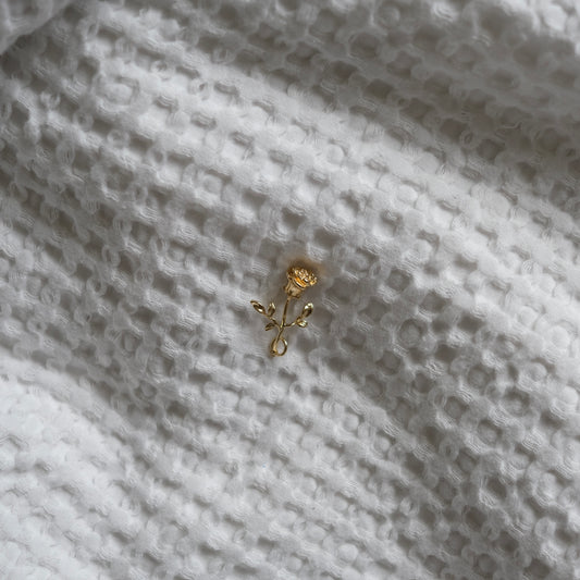 Gold Rosebud Charm