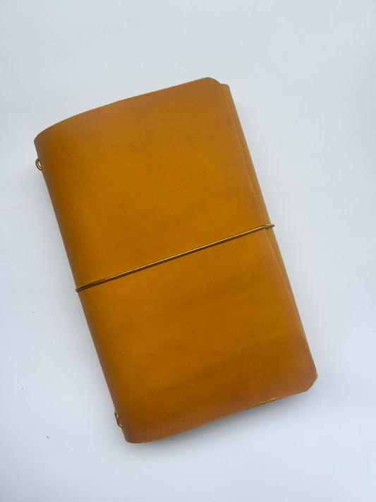 Mustard Everyday Leather Trifold (A5)
