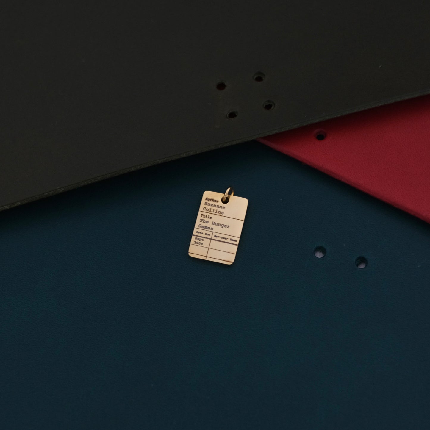 Personalised Library Card Charm