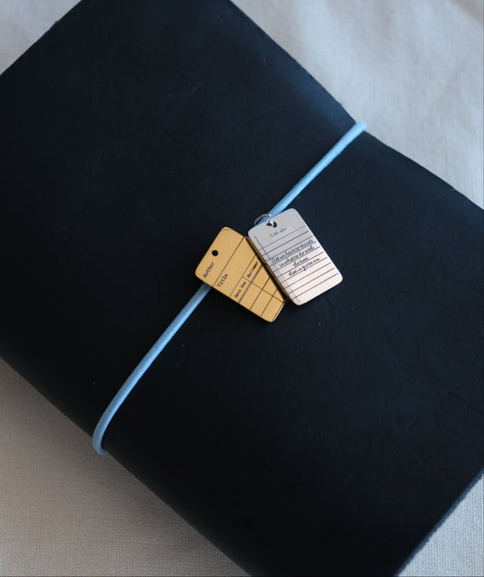 Personalised Library Card Charm