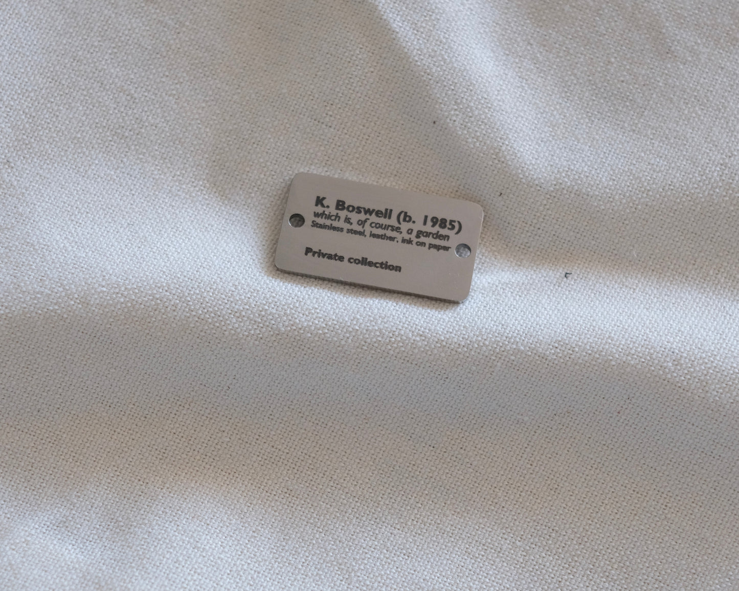 Personalised Gallery Placard Charm