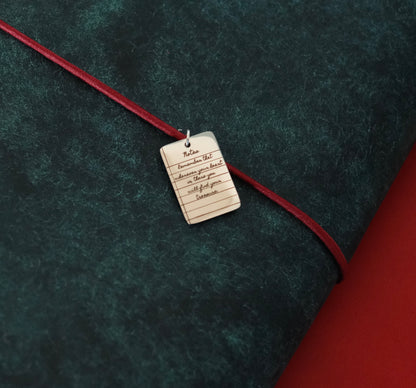 Personalised Library Card Charm